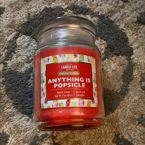 Red Scented Candle - Anything is Popsicle